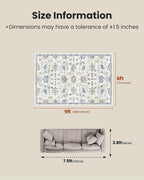 AMADA HOMEFURNISHING 6x9 Area Rugs, Vintage Rugs - Image 2