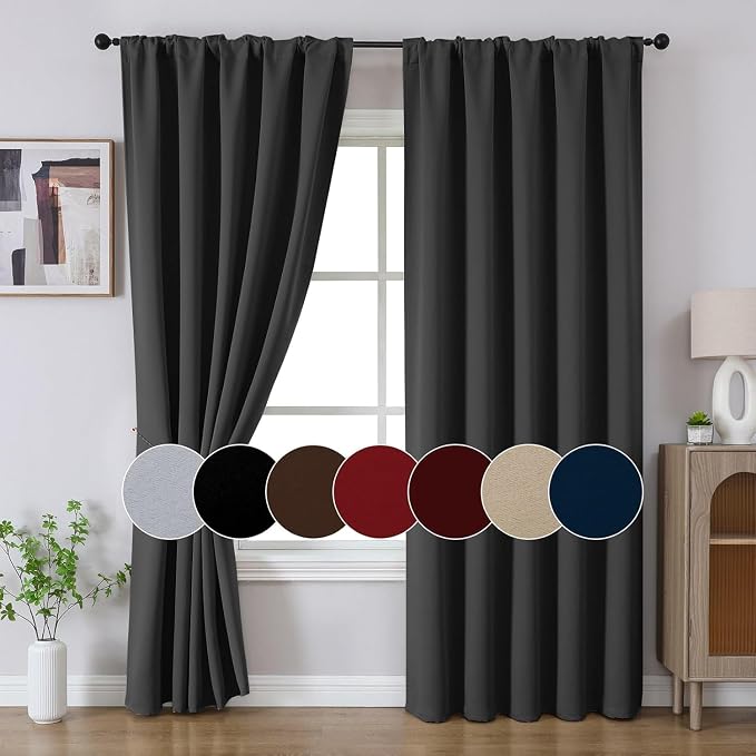 Joydeco 96 Inch Blackout Curtains - Image 5