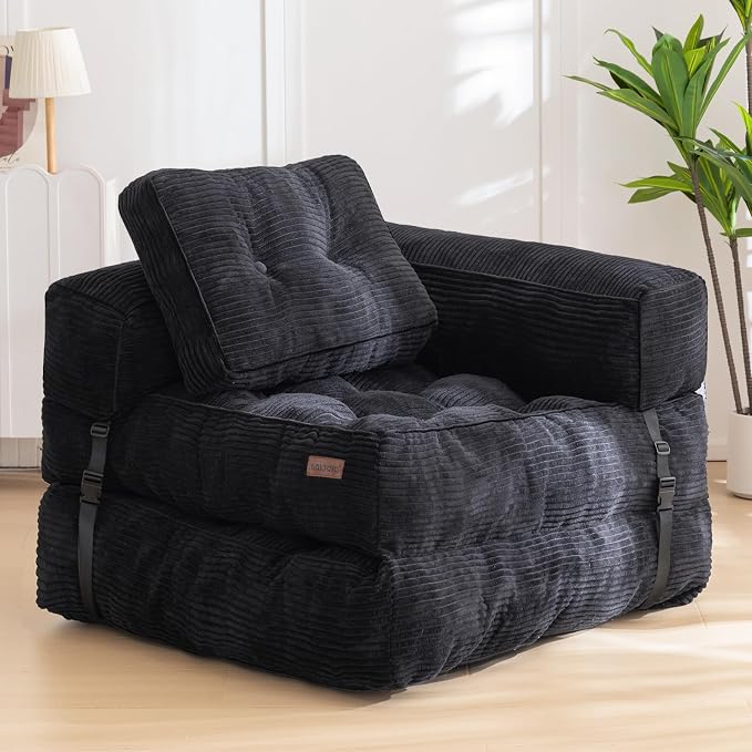 MAXYOYO Folding Sofa Bed, L-Shaped Convertible Sofa by MAXYOYO