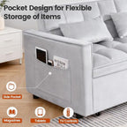 Convertible Sleeper Sofa Bed, Loveseat Sleeper Sofa - Image 3