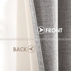 MIULEE 100% Blackout Linen Curtains - Image 6