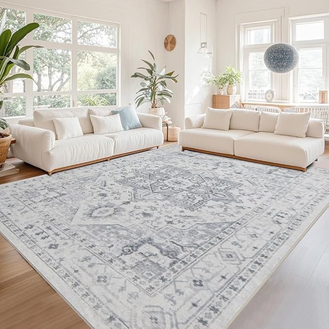 Washable Rugs 6x9 Area Rugs for Living Room, Dining Room, Playroom | Ultra Soft by Srugn