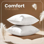 Utopia Bedding 22x22 Pillow Inserts, 2 Pack | Indoor cushion inserts - Image 4