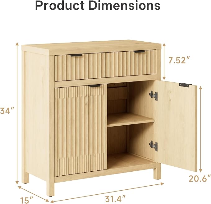 Fatmok Fluted Buffet Cabinet - Image 2