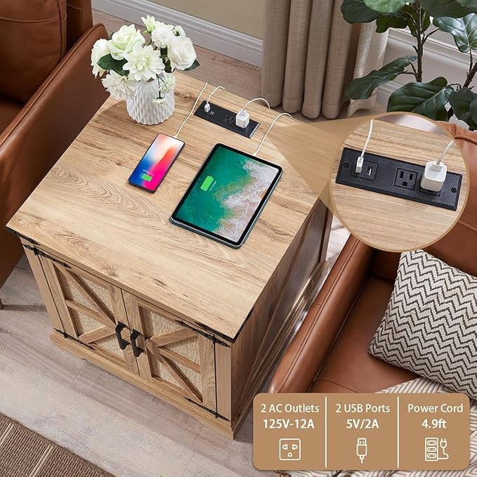 Barnyatoh Farmhouse Boho End Table - Image 6