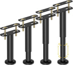 Wlrrcwdttc 4 Pcs Adjustable Height Bed Support Legs 7.08-12.6 inch, Bed Frame by Wlrrcwdttc