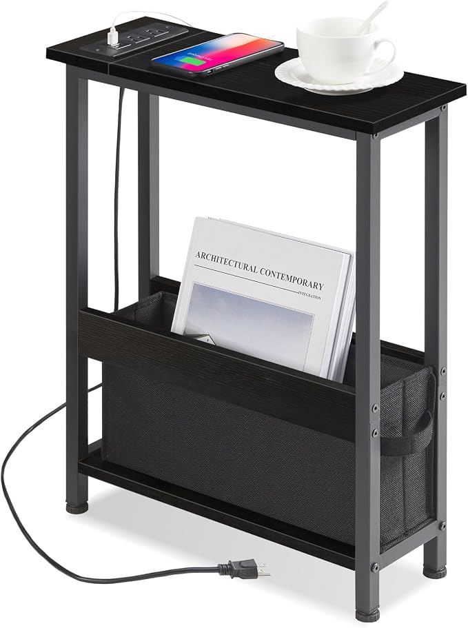 BAMGROW Slim Charging End Table by BAMGROW