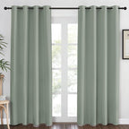 NICETOWN Blackout Sage Green Curtain 84 inch Length by NICETOWN