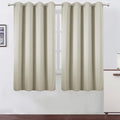 Light Beige Blackout Curtains 66 x 63 Inch Length/Set of 2 Curtain by Lemomo