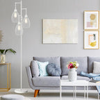 Dimmable Floor Lamp, 3 x 800LM LED Edison Bulbs Included, Farmhouse Industrial - Image 6