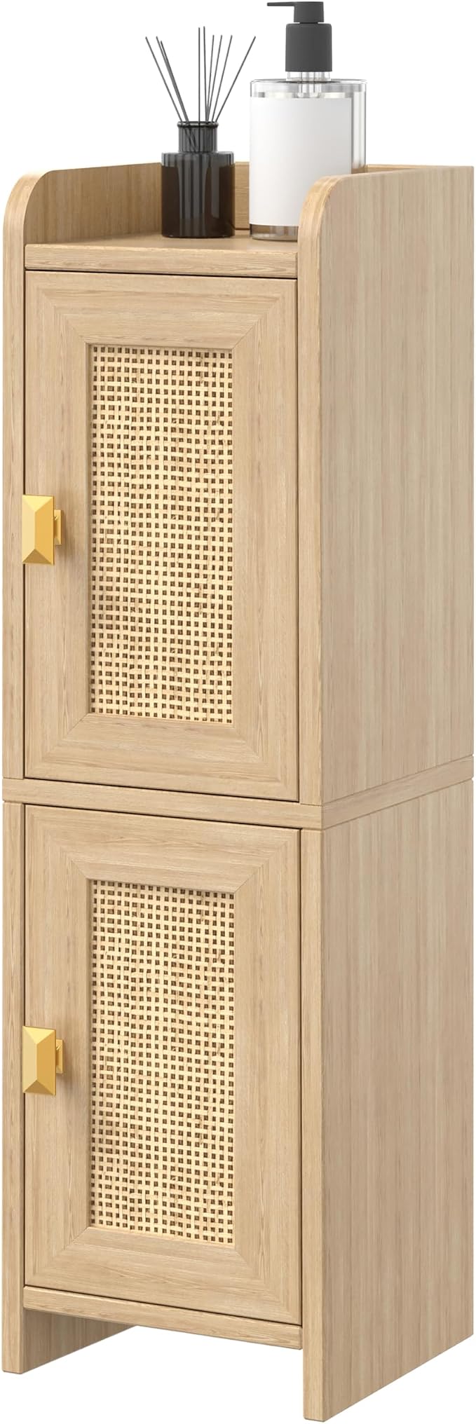 Akxomel Rattan Small Bathroom Cabinet - Image 9