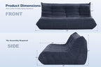 Bean Bag 3-Seater Chair Big Sofa Beanbag Chair - Image 2