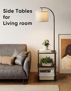 PARTPHONER Floor Lamp with Table, Night Stand with Lamp, Narrow Side Table with - Image 7