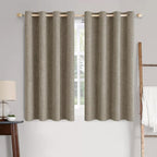 MIULEE 100% Blackout Linen Curtains by MIULEE