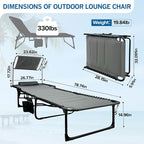 Outdoor Folding Lounge Chair - Image 2