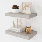 Acovy 16 Inch Floating Shelves, 9.3" Deep Floating Shelf Wall Mounted, Rustic by Acovy