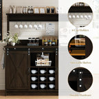 4ever2buy Farmhouse Coffee Bar Cabinet - Image 4