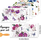 6 Sheets Vintage Rub on Transfers - Image 2