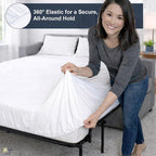 Cottington Lane Sleeper Sofa Sheets Full Size, 4 Piece Premium Quality 100% - Image 4