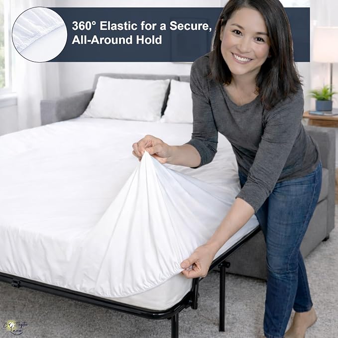 Cottington Lane Sleeper Sofa Sheets Full Size, 4 Piece Premium Quality 100% - Image 4