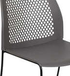 Flash Furniture HERCULES Series 661 lb. Capacity Gray Stack Chair - Image 7