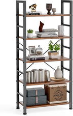 DUMOS 5 Tiers Bookshelf, Classical Modern Book Shelf, Tall Display Shelves in by DumosLifestyle