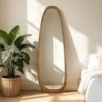 WallBeyond 22x65 Inch Irregular Pebble Full Length Mirror - Image 2