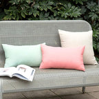 MIULEE Pack of 2 Decorative Outdoor Solid Waterproof Throw Pillow Covers Faux - Image 8