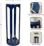Kate and Laurel Dahl Modern Wooden Round Drink Table, Transitional Circle - Image 3