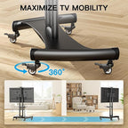 PERLESMITH Rolling TV Stand - Image 4