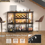 Unikito 4-Tier Metal Coffee Bar Cabinet - Image 6