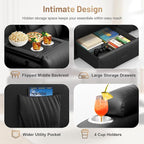 3-Seater Loveseat Recliner Sofa - Image 3