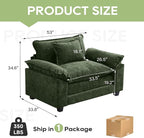 Oprisen Modular Sectional Sofa, Comfy Cloud Couch Sectional Sofa, Chenille Sofa - Image 2