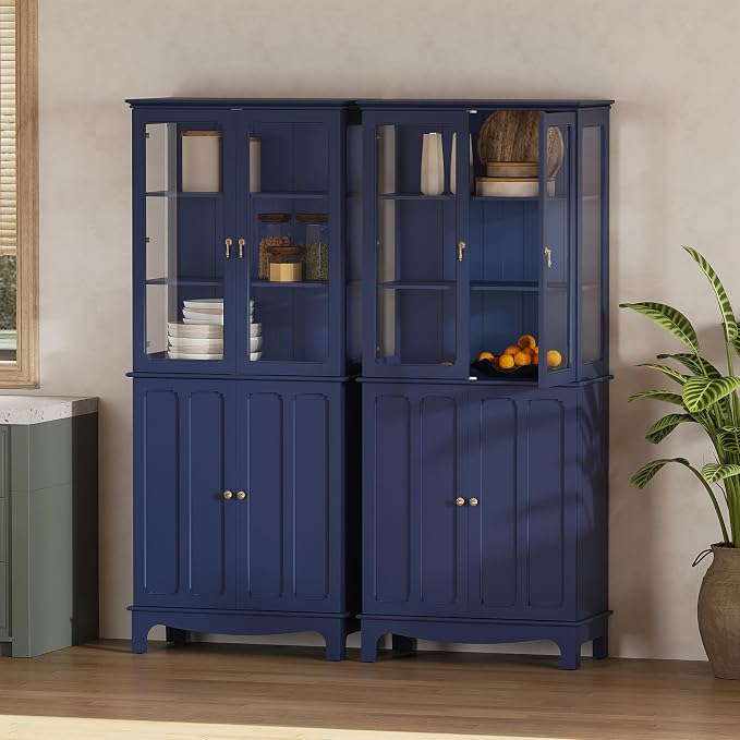 ARTPOWER 72" Freestanding Kitchen Pantry Storage Sideboard, Classical Tall - Image 7