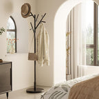 Muwuele Coat Rack, Solid Wood Coat Rack Freestanding - Image 3