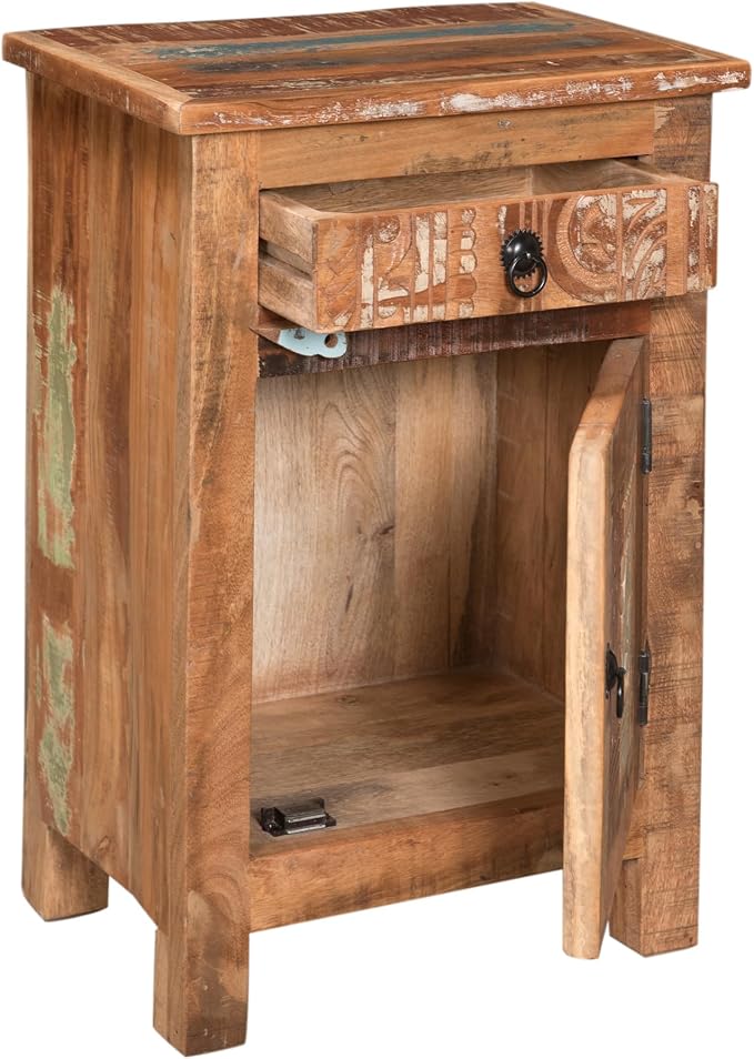 Traditional Carved Wood Side Table, Elegant Addition to Any Room, Made from - Image 9