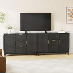 47.2" W Storage Cabinet with 3 Drawers, Fluted Buffet Cabinet with Storage - Image 8
