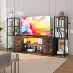 LED TV Stand Bookshelf Combo - Image 8