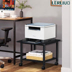 Lerliuo Under Desk Printer Stand, 2-Tier Industrial Mobile Printer Table - Image 5