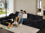 Upgrade Boneless Couch with Storage, Extra Deep&High Seat Modular Sectional - Image 2