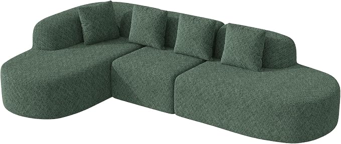 114 Inch Boneless Couches for Living Room, Modern Modular Sectional Sofa - Image 8