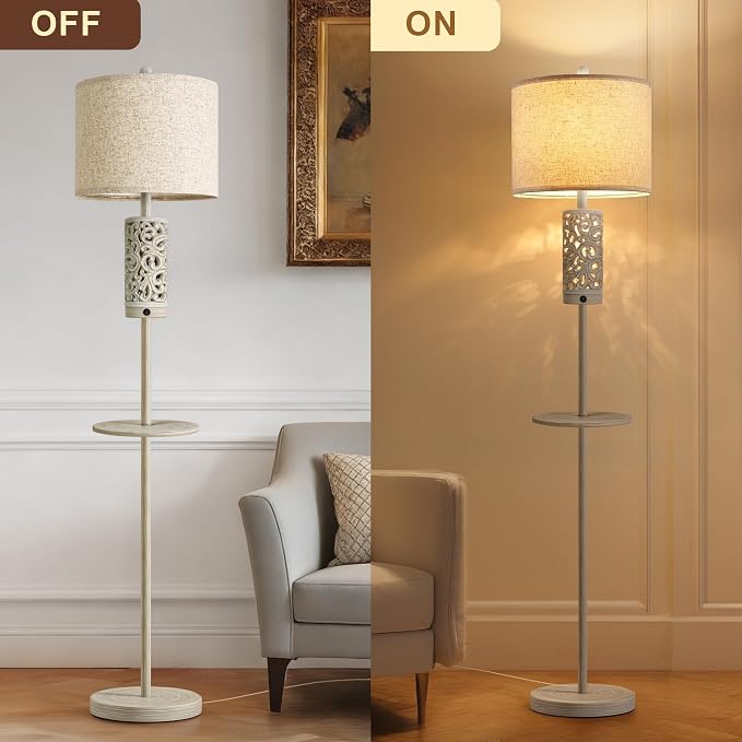 OYEARS Dimmable Farmhouse Floor Lamp - Image 2
