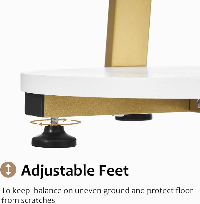 BEWISHOME Round End Table Side Table - Image 5