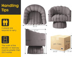 Dewhut Swivel Accent Chair, 360° Swivel Barrel Chair - Image 2