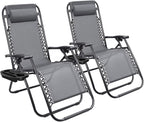 Devoko Patio Zero Gravity Chair Outdoor Folding Adjustable Reclining Chairs by DEVOKO