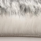 MIULEE Fluffy Area Rug 2'x3' Cloud Faux Fur Sheepskin Rug Gradient Grey | Luxury - Image 4