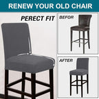 Turquoize Stretch Bar Stool Cover Counter Stool Pub Chair Slipcover - Image 5