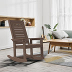 GREENVINES Outdoor Rocking Chairs | Set of 2 | Porch Rocker | HDPE Plastic | - Image 2