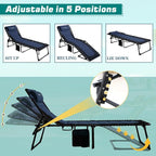 Outdoor Folding Lounge Chair Padded - Image 4