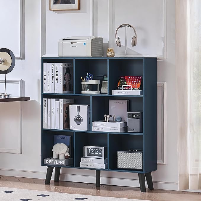 LEYAOYAO 8 Cube Bookshelf, 3 Tier Bookcase - Image 3
